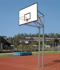Basketball Doppelmastanlage Alu